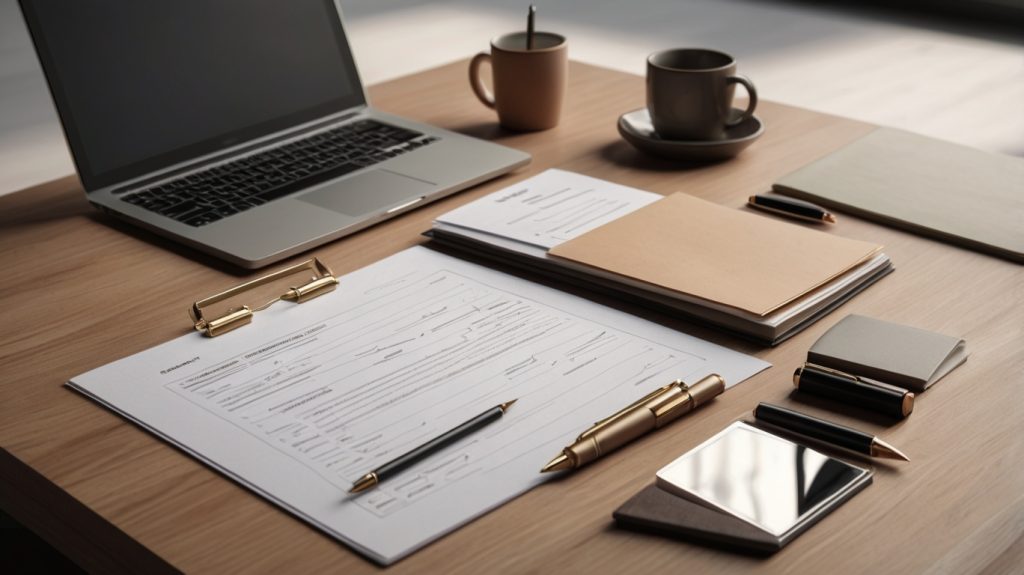 What You Need to Know Before Choosing a Website Development Company choosing a website development company - laptop and contract on a desk image